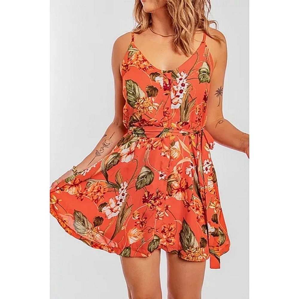 LAST ONE! Plus Size IVY JANE Tropical Floral Vacation A-Line Dress - Picture 4 of 6